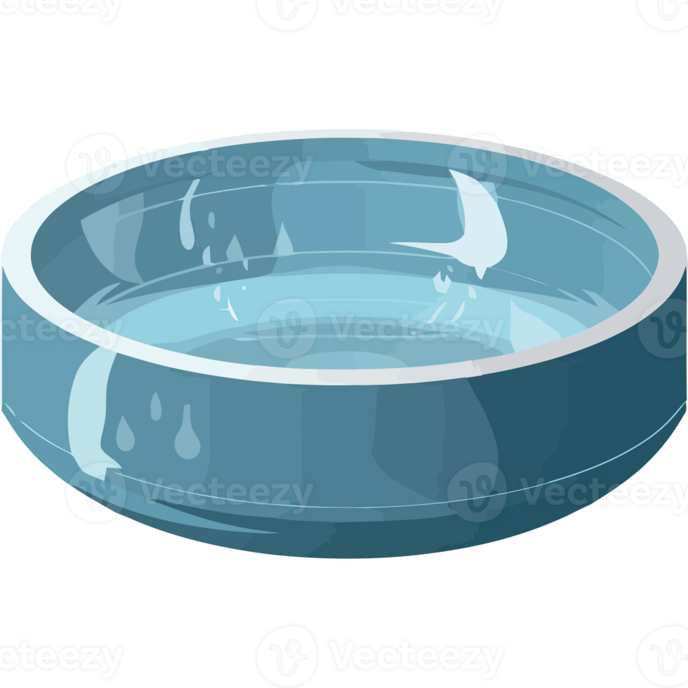 A bowl with water in it on a black background png