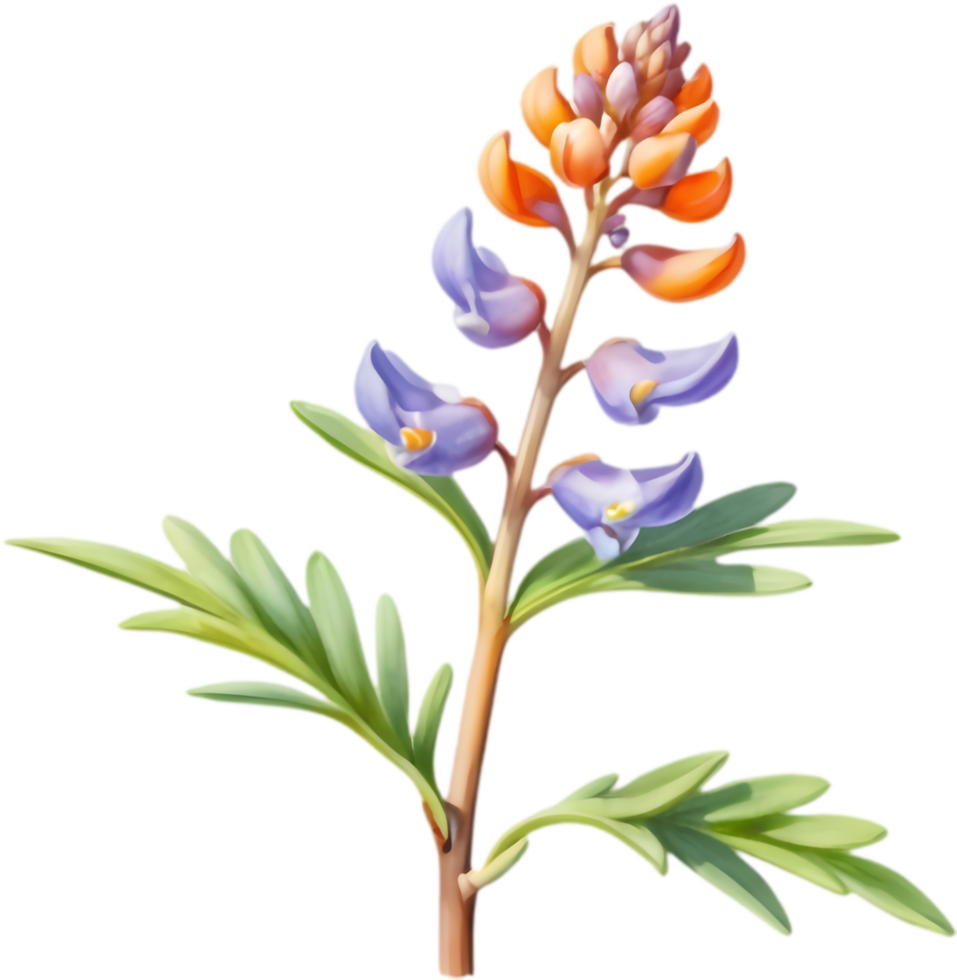 Stunning Lupine Flower Illustrations for Posters. . png