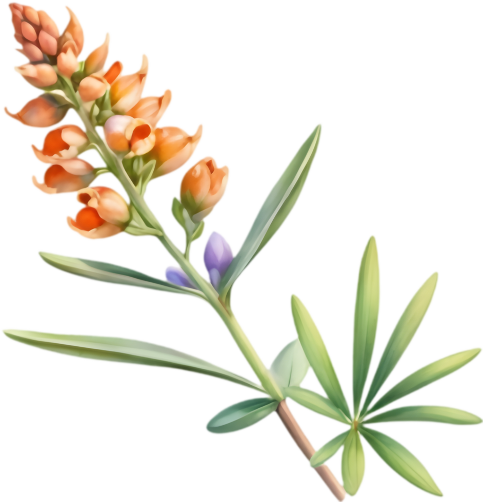 Versatile Lupine Flower Art for Various Projects. . png