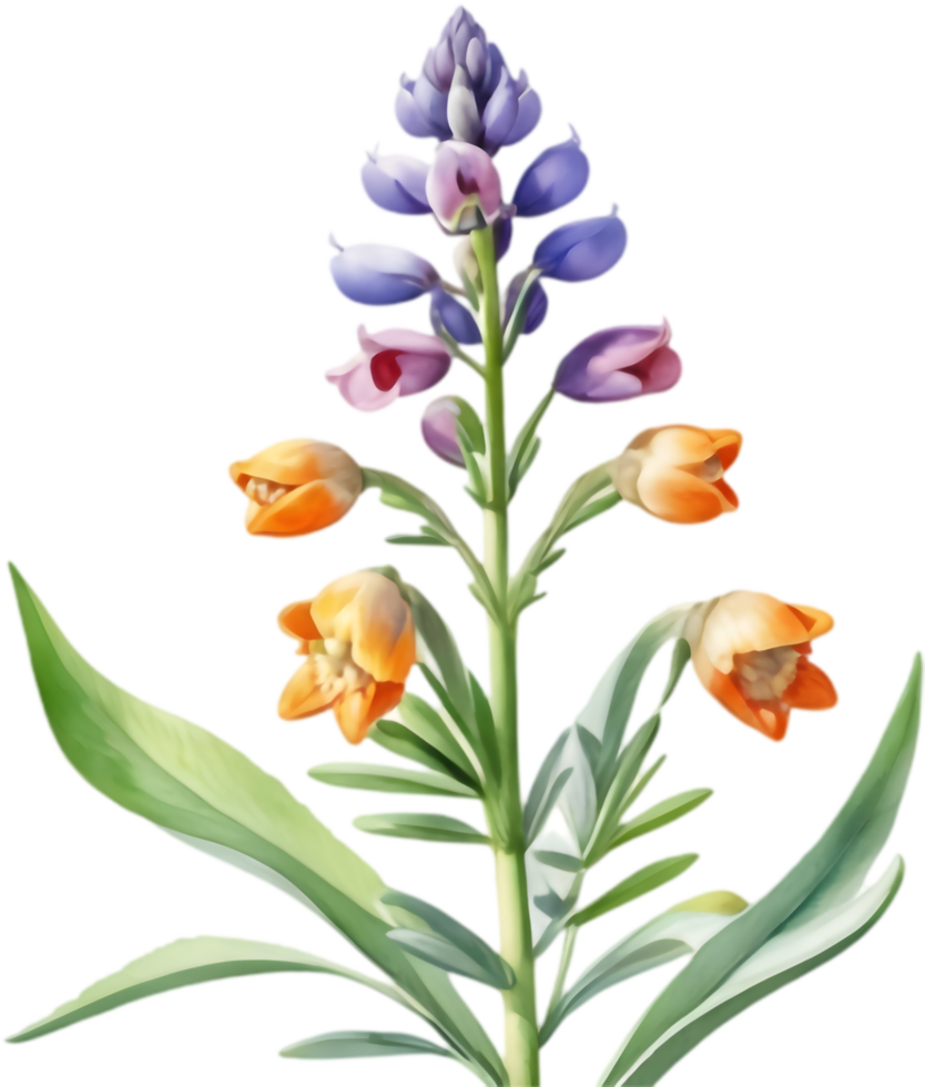 Beautiful Lupine Flower Graphics for Nature Themes. . png