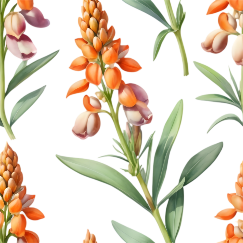 Unique Lupine Clipart for Greeting Cards. . png