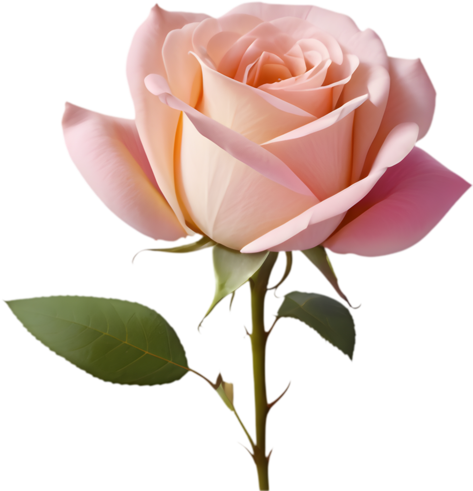Charming Pink Rose Illustrations for Invitations. . png