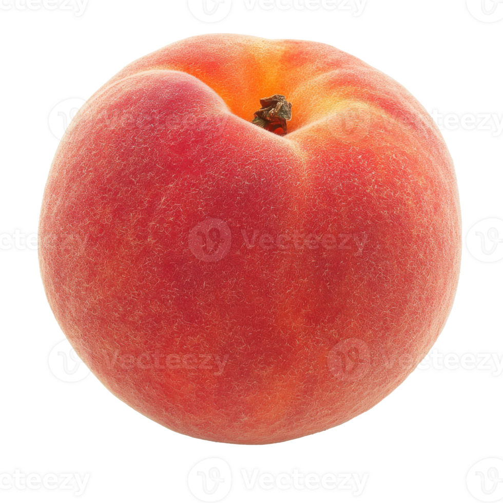 Fresh ripe peach on a white background isolated transparent png