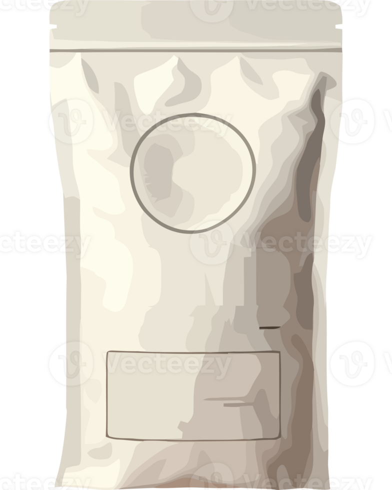 A bag of coffee on a white background png