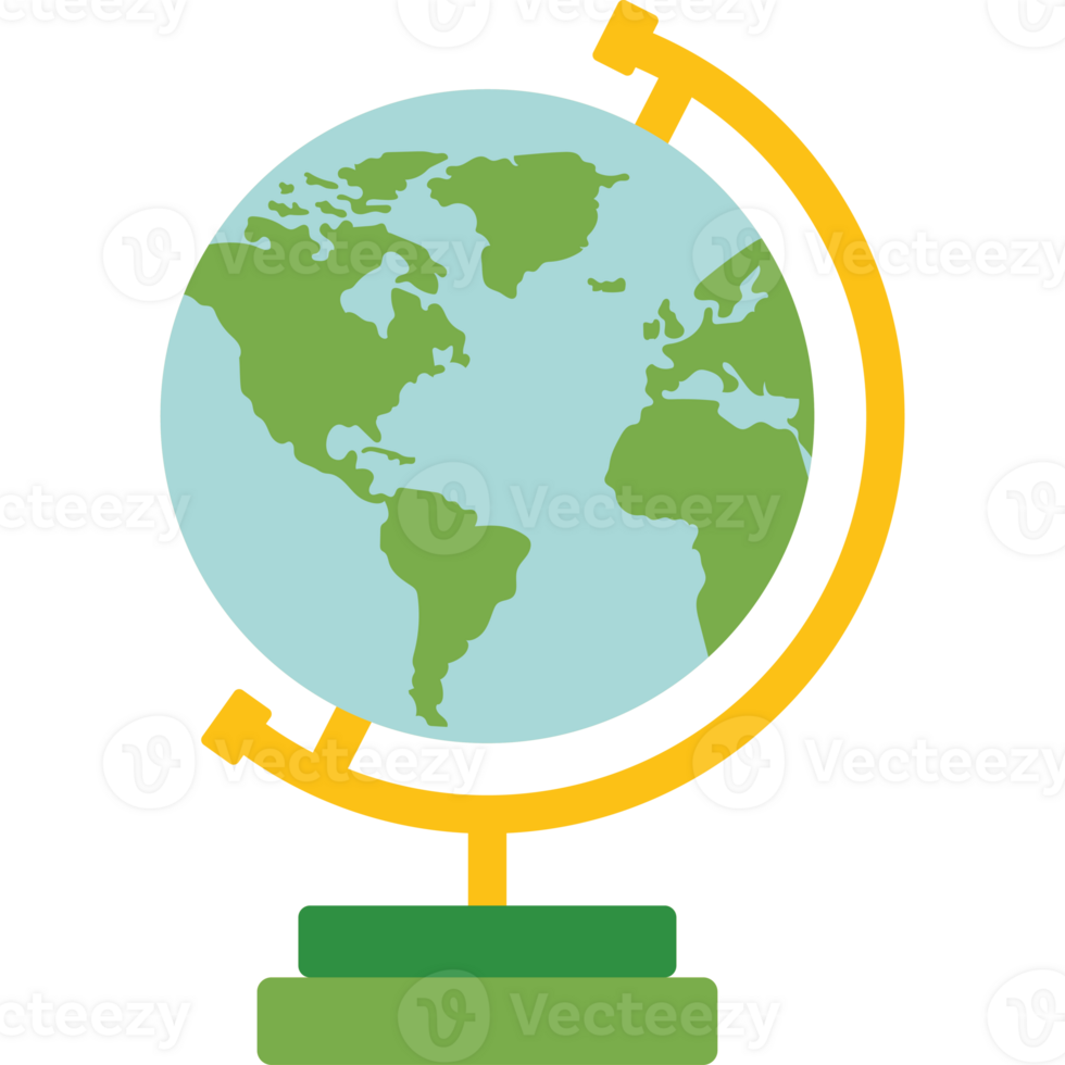 Globe icon with a green and yellow background png