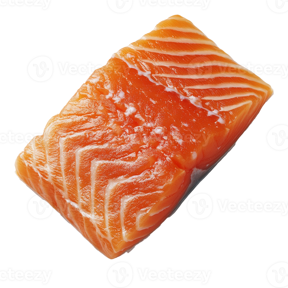 Fresh salmon fillet for cooking isolated transparent png
