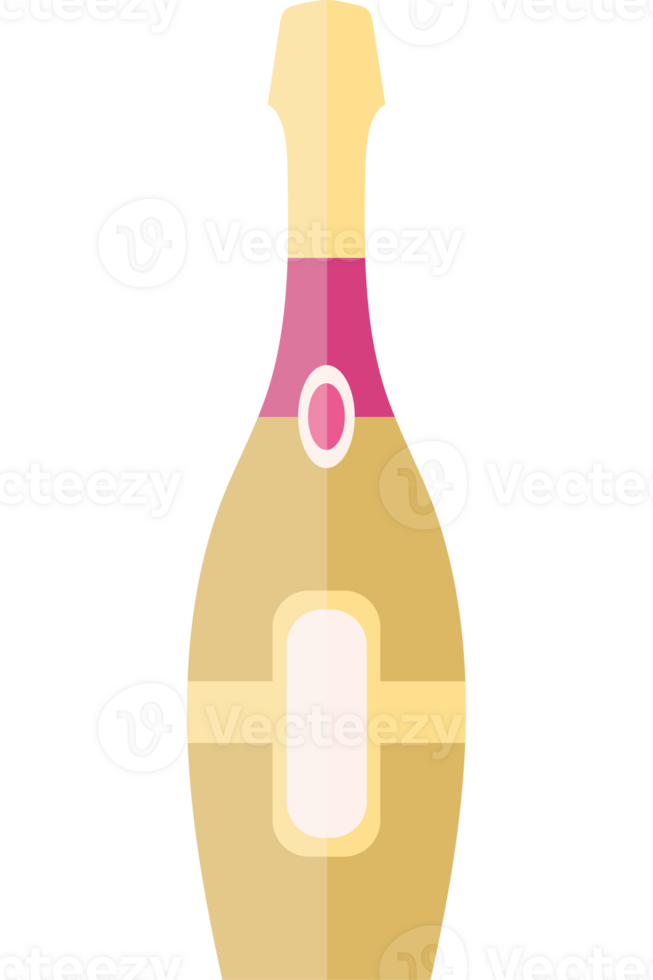 A bottle of champagne on a black background png