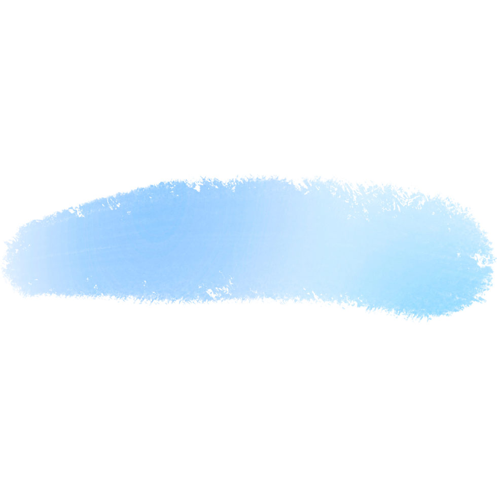 A Rough Blue Gradient Brush Stroke Illustration Fading From Deep Navy To Sky Blue png