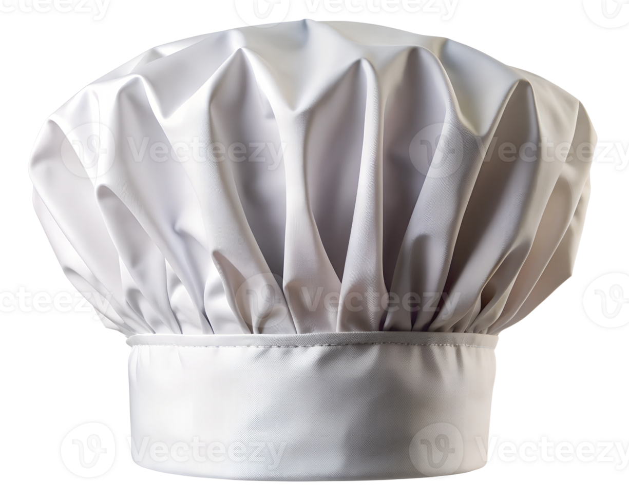 Chefs hat displayed on a clean kitchen countertop transparent png