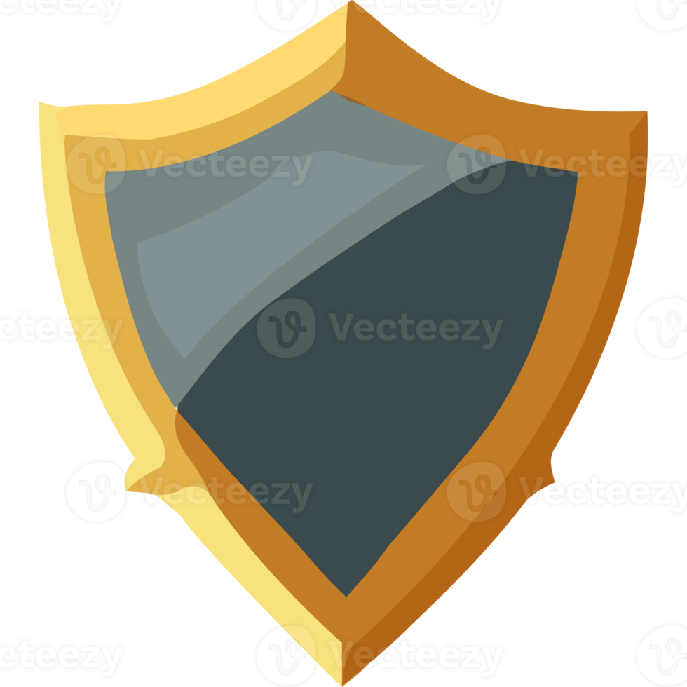 A shield icon on a black background png