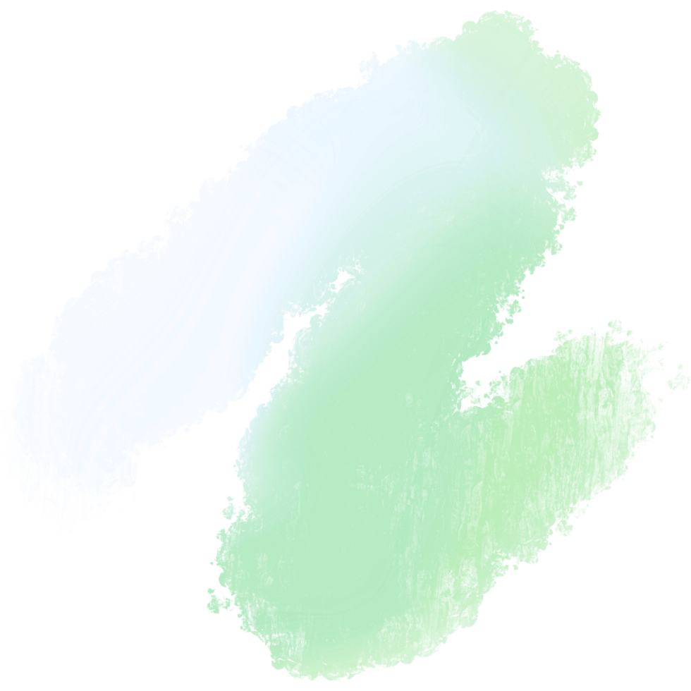 A Grunge Inspired Illustration Of Green And Blue Gradient Strokes With Textured Edges png