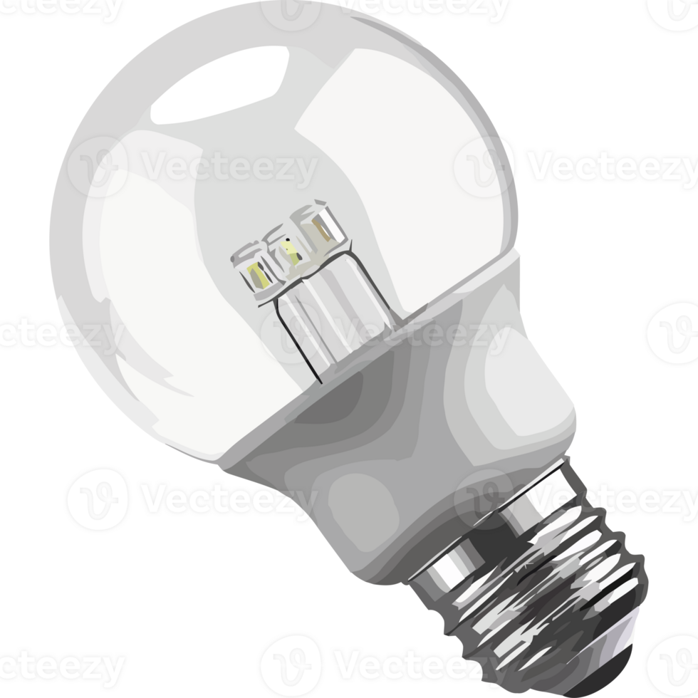 A light bulb is shown on a black background png