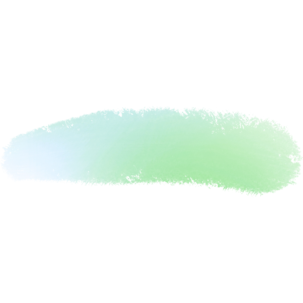 A Raw Illustration Of Green To Blue Gradient Brush Strokes With A Textured Grunge Style png