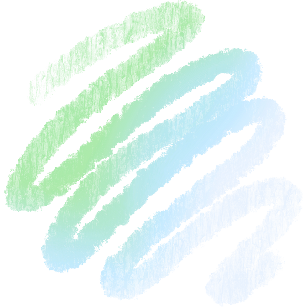 Illustration Of Textured Green Blue Gradient Strokes In A Rugged Grunge Style png