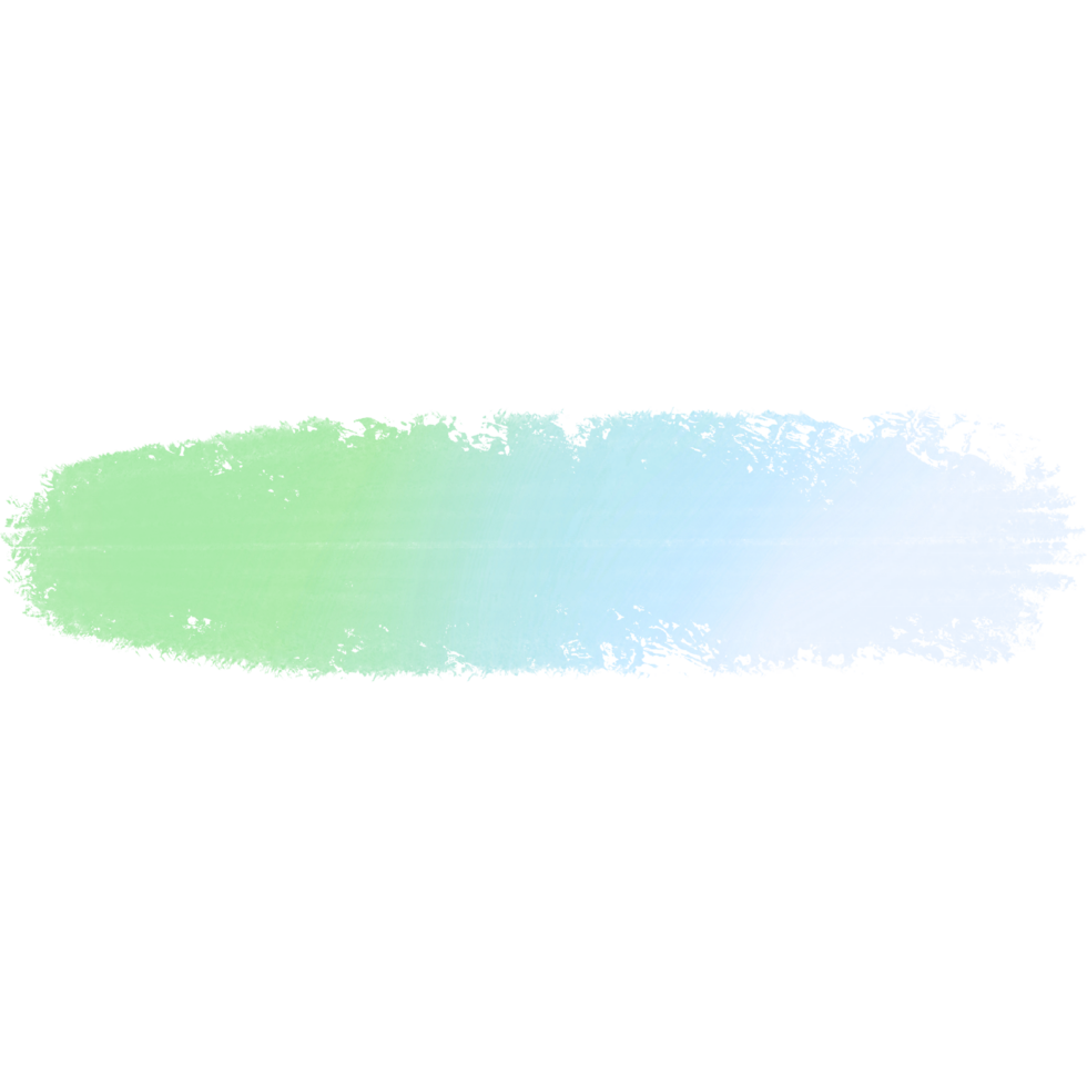 Illustration Of A Green Blue Gradient Brush Stroke With Rough Grunge Edges png