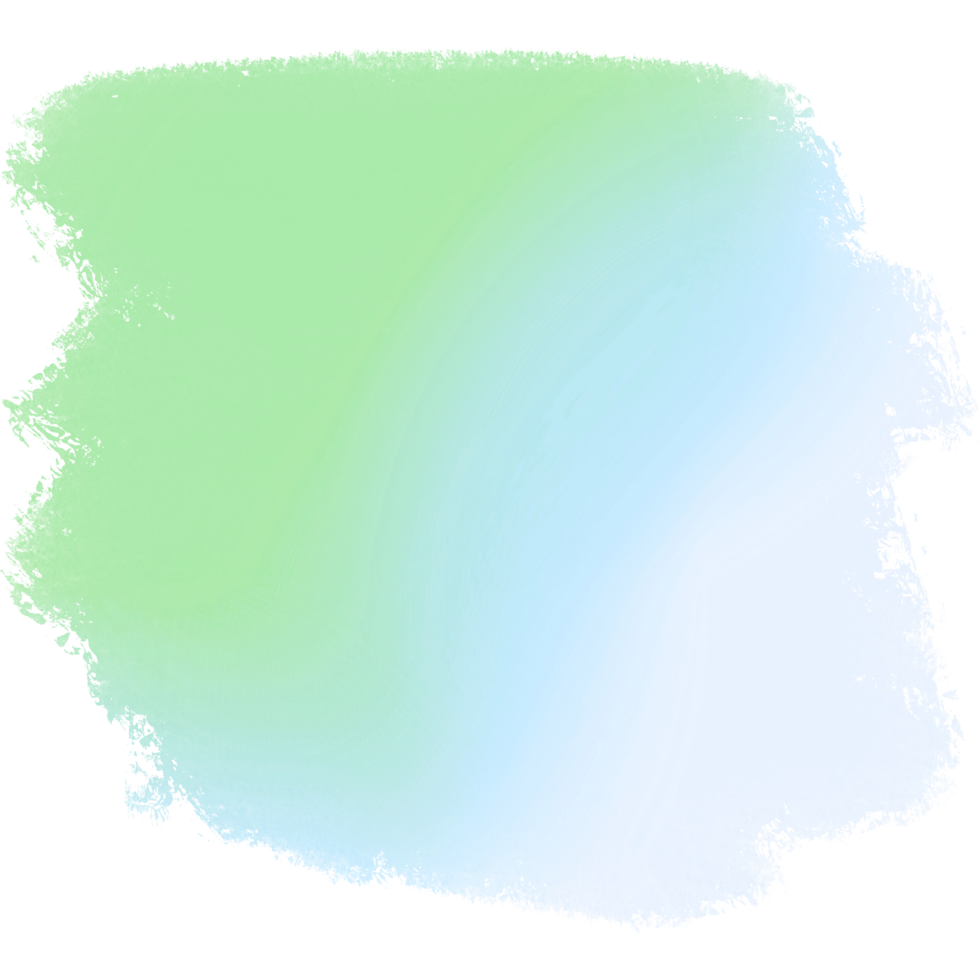 Green And Blue Gradient Illustration With Soft Brush Strokes And Grunge Texture png