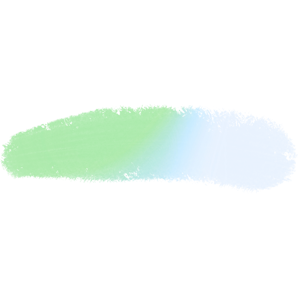Green Blue Gradient Illustration With Rough Grunge Inspired Brush Strokes png