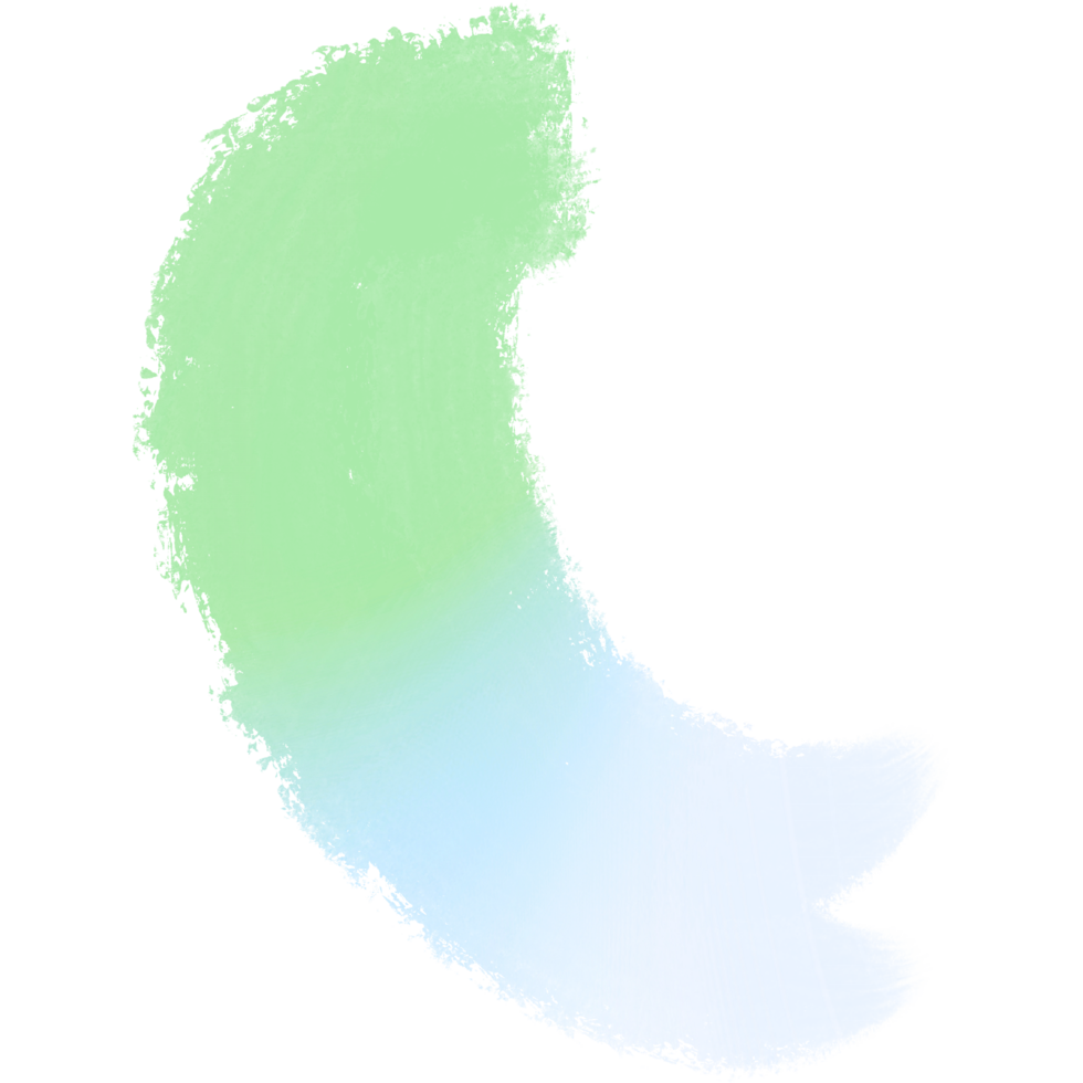 Illustration Of Green And Blue Gradient Brush Strokes With Rough Grunge Textures png