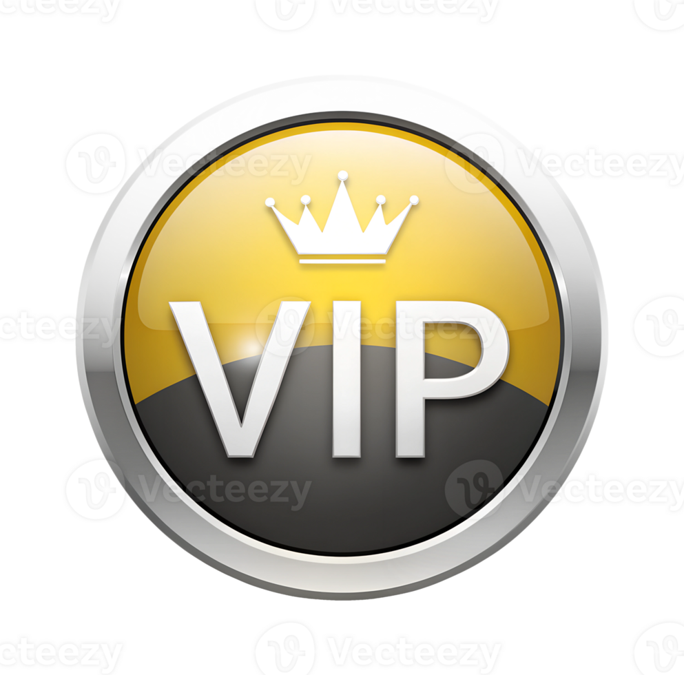 Crown badge on circular design transparent png