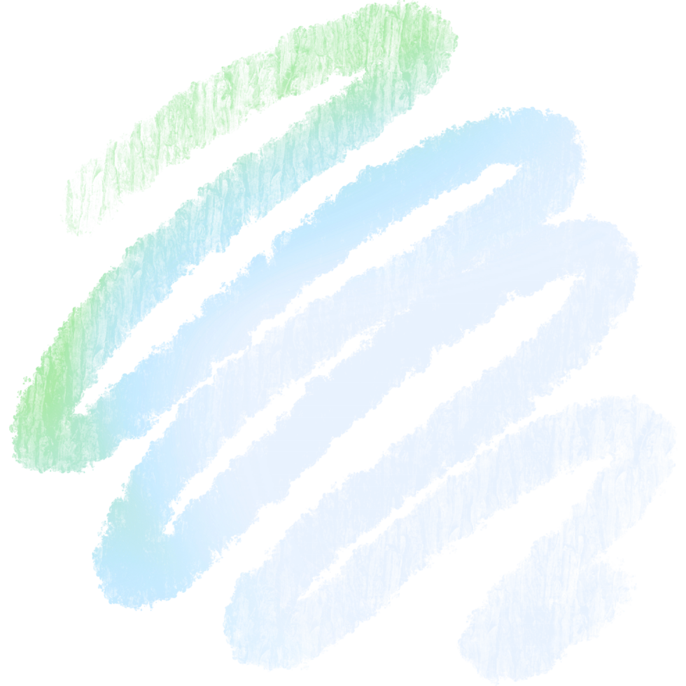 Illustration Of Bold Green Blue Gradient Strokes Layered With Rugged Grunge Brush Strokes png