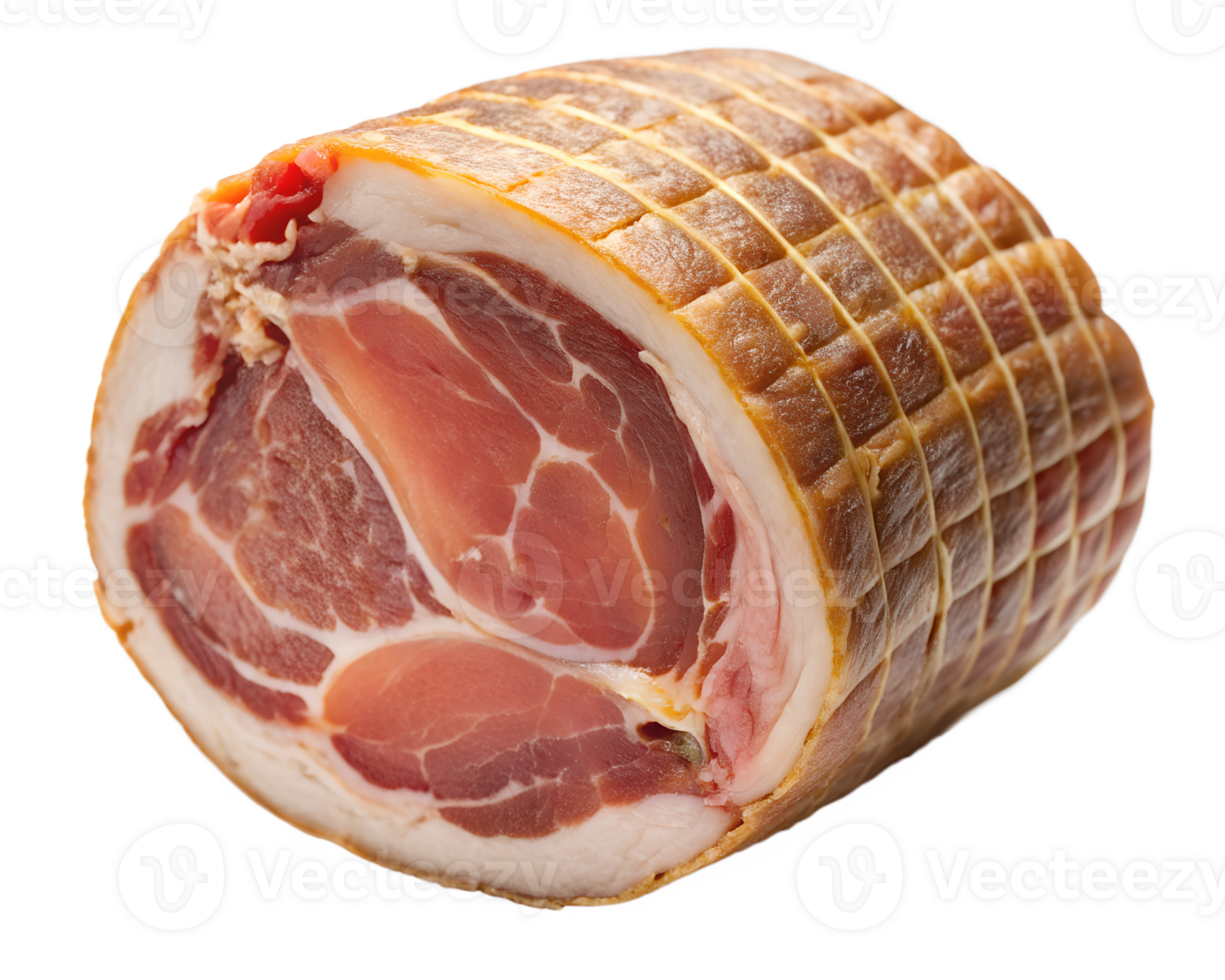 Freshly sliced ham ready for serving at the feast transparent png