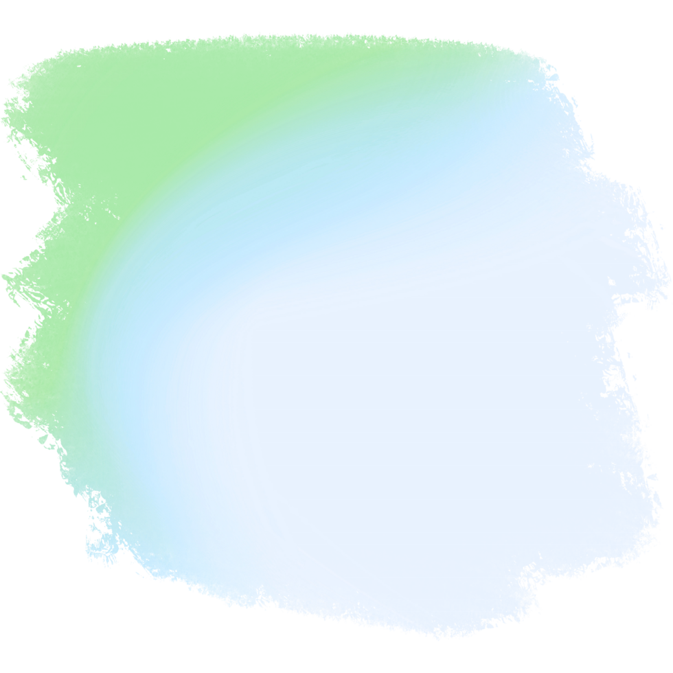 Green And Blue Gradient Brush Strokes Illustration With Rugged Grunge Brush Textures png