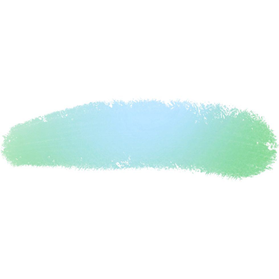 Illustration Of Soft Green Blue Gradient Strokes Layered With Textured Grunge Brush Effects png