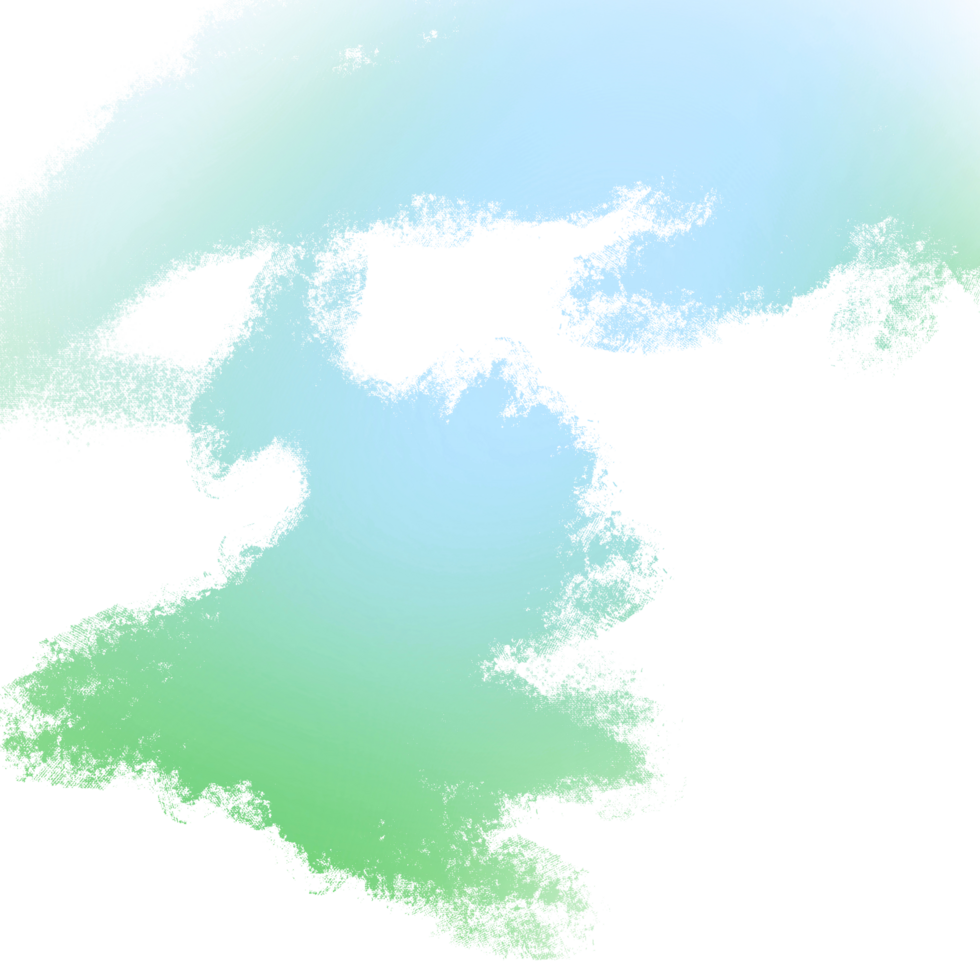 Illustration Of Textured Green And Blue Gradient Strokes With Bold Grunge Style Textures png