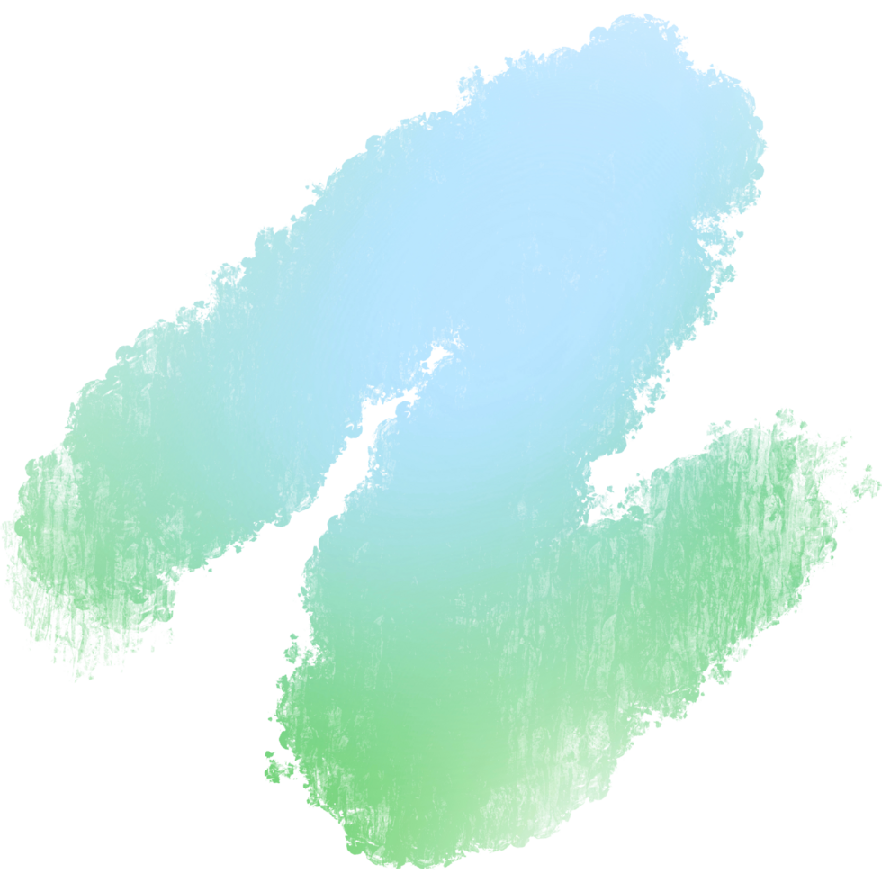Bold Green Blue Gradient Strokes In A Rugged Textured Grunge Style Illustration png