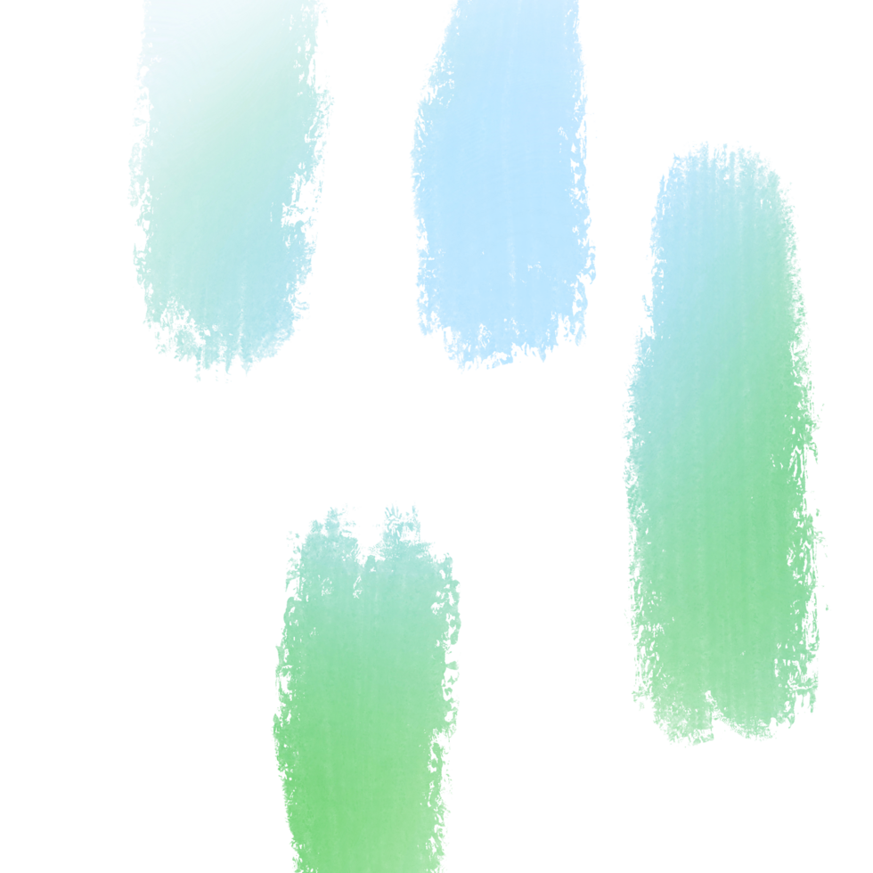 Illustration Of Green And Blue Gradient Brush Strokes Layered With Bold Grunge Style Textures png