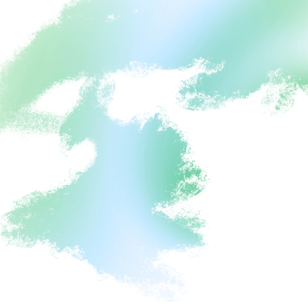 Illustration Of Green Blue Gradient Brush Strokes Featuring Rugged Grunge Textures png