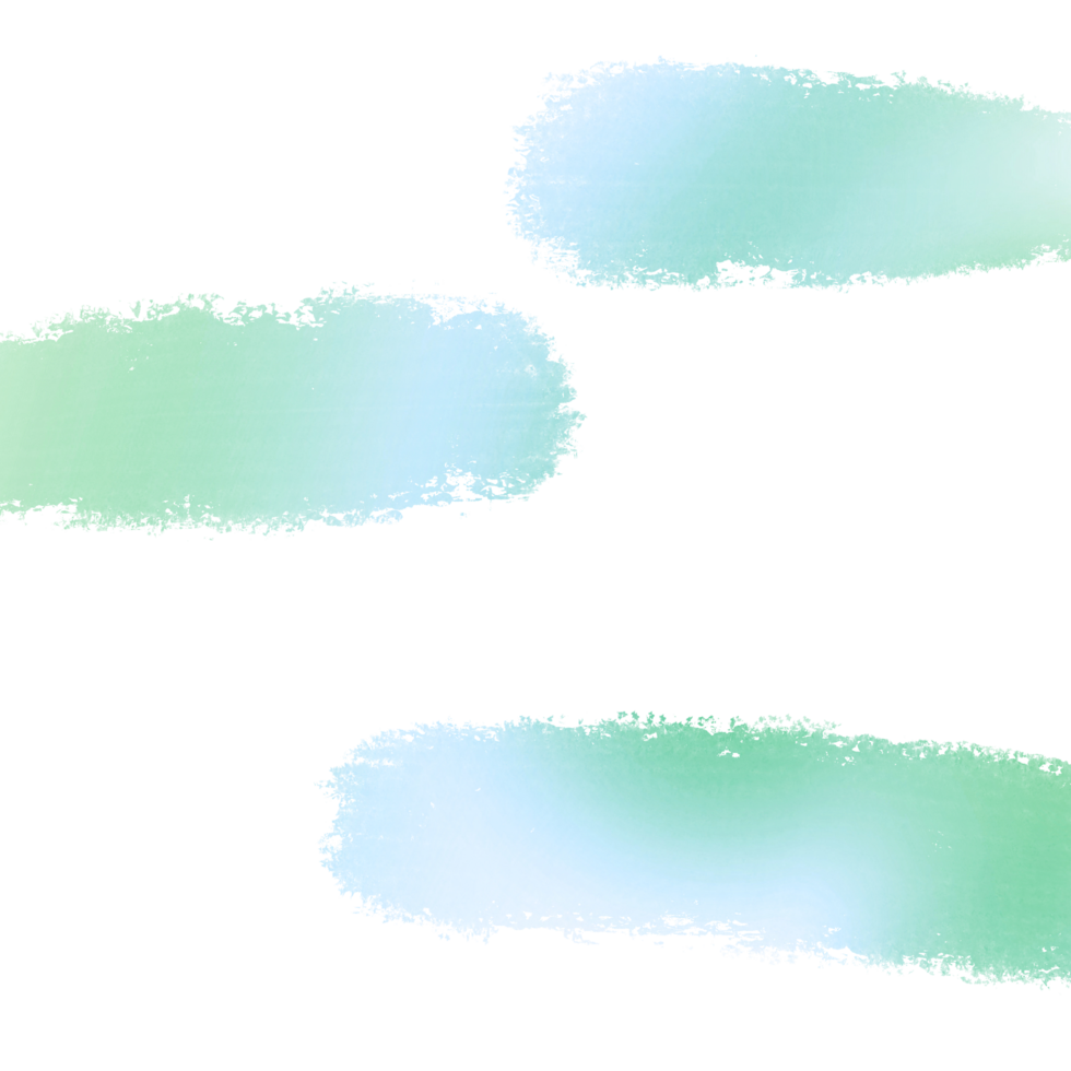 Green To Blue Gradient Illustration With Rugged Textured Grunge Brush Strokes png