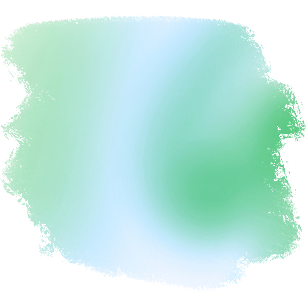 Illustration Of Brush Strokes Blending Green And Blue With Rugged Grunge Textures png