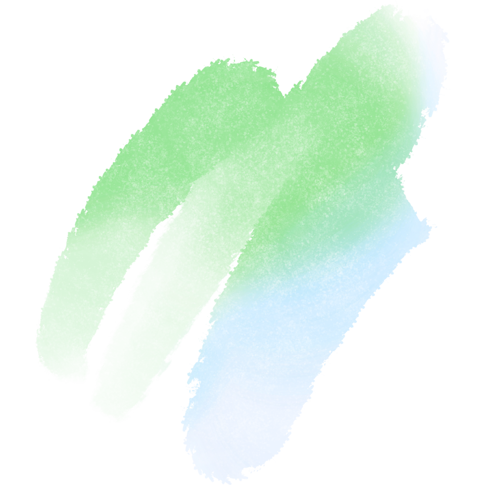 Soft Green Gradient Strokes Merging Into A Textured Grunge Brush Style png