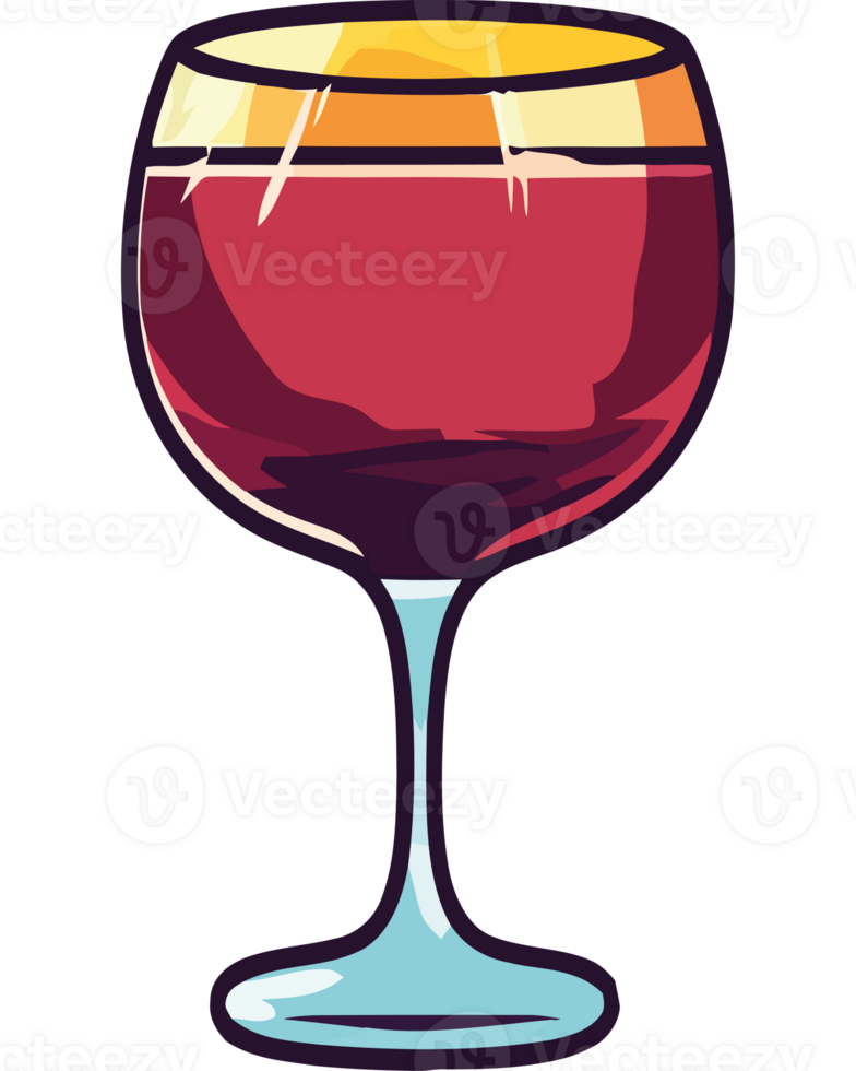 A glass of red wine on a black background png