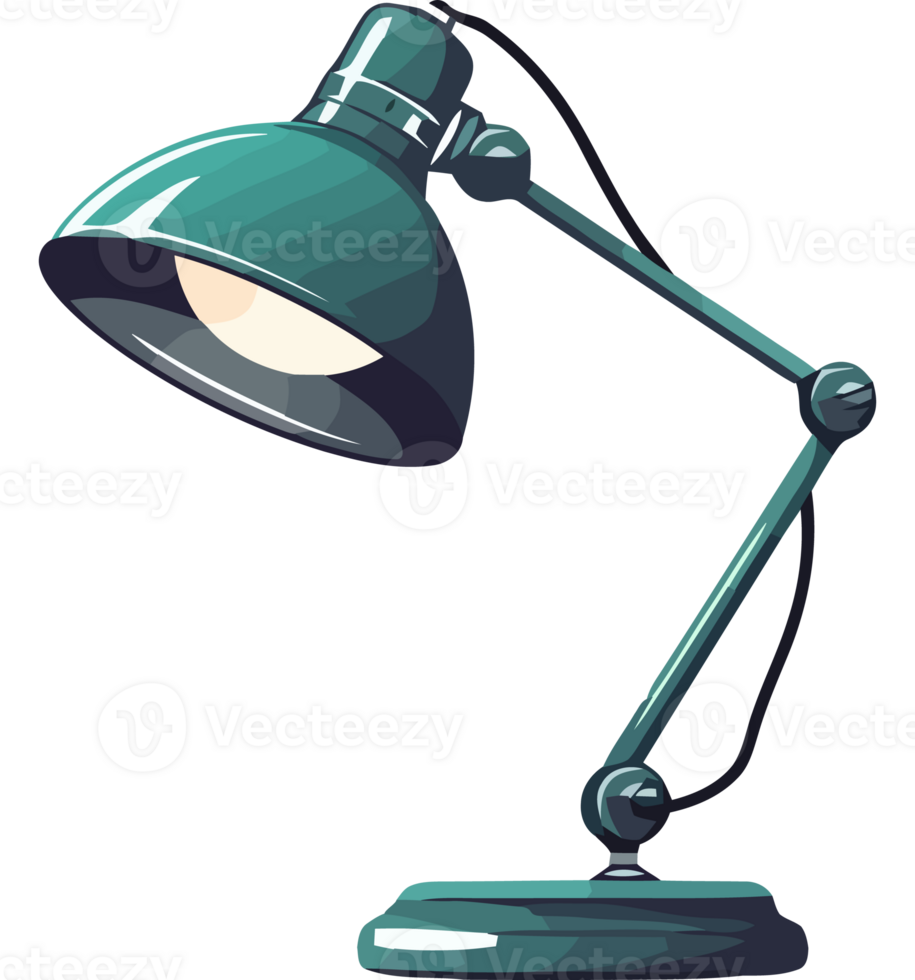 A green lamp on a black background png