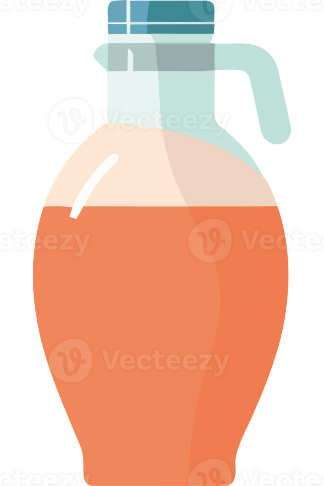 A jug of orange juice on a black background png