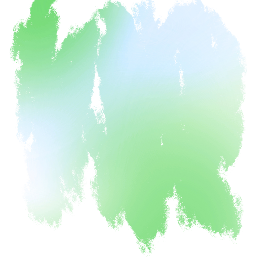 Bold Green Gradient Brush Strokes Merging Into Raw Grunge Inspired Marks png