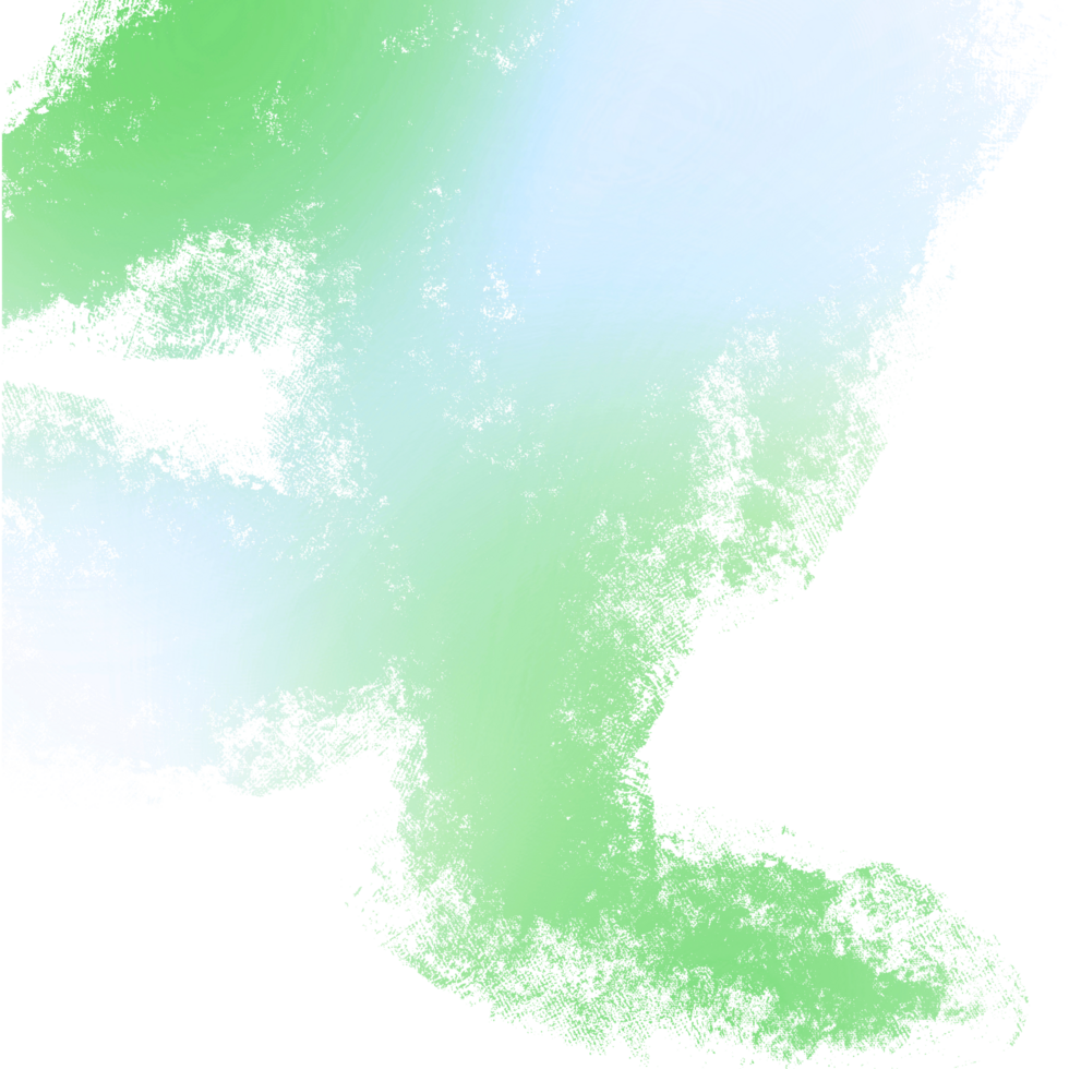 Rugged Green Gradient Brush Strokes Merging Into Raw Grunge Inspired Edges png