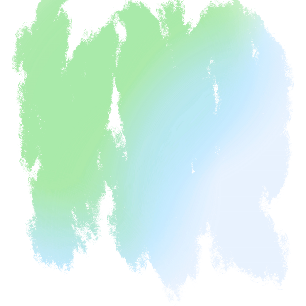 A Beautiful Illustration Of Green Gradient Brush Strokes With Rough Grunge Edges png