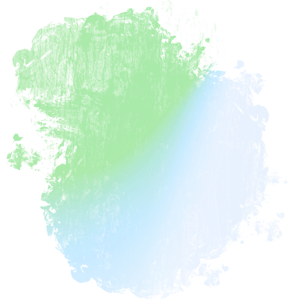 A Beautiful Green Gradient Brush Stroke With Textured Grunge Inspired Edges png