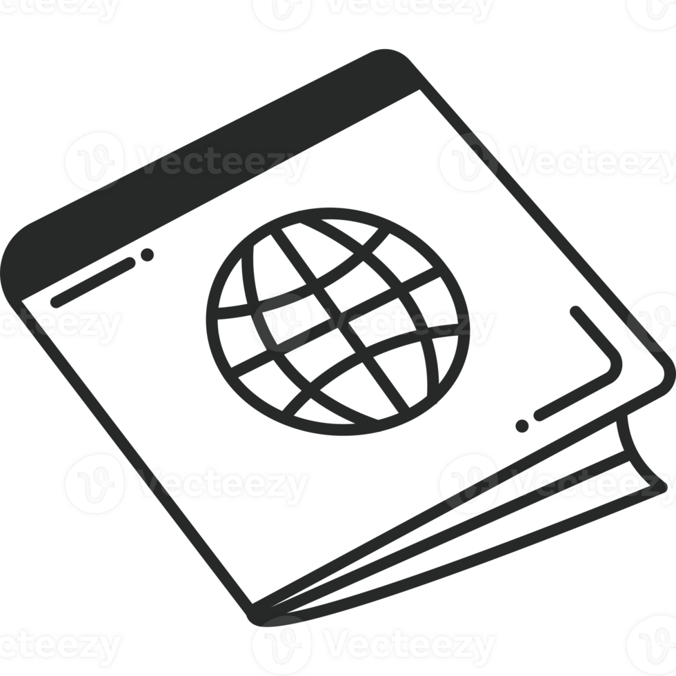 A black and white globe icon on a black background png