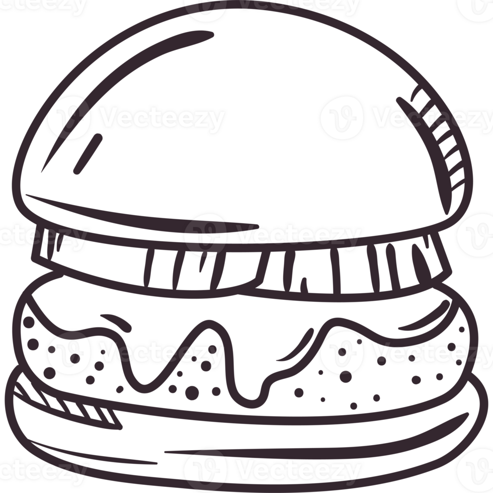 A hamburger icon on a black background png
