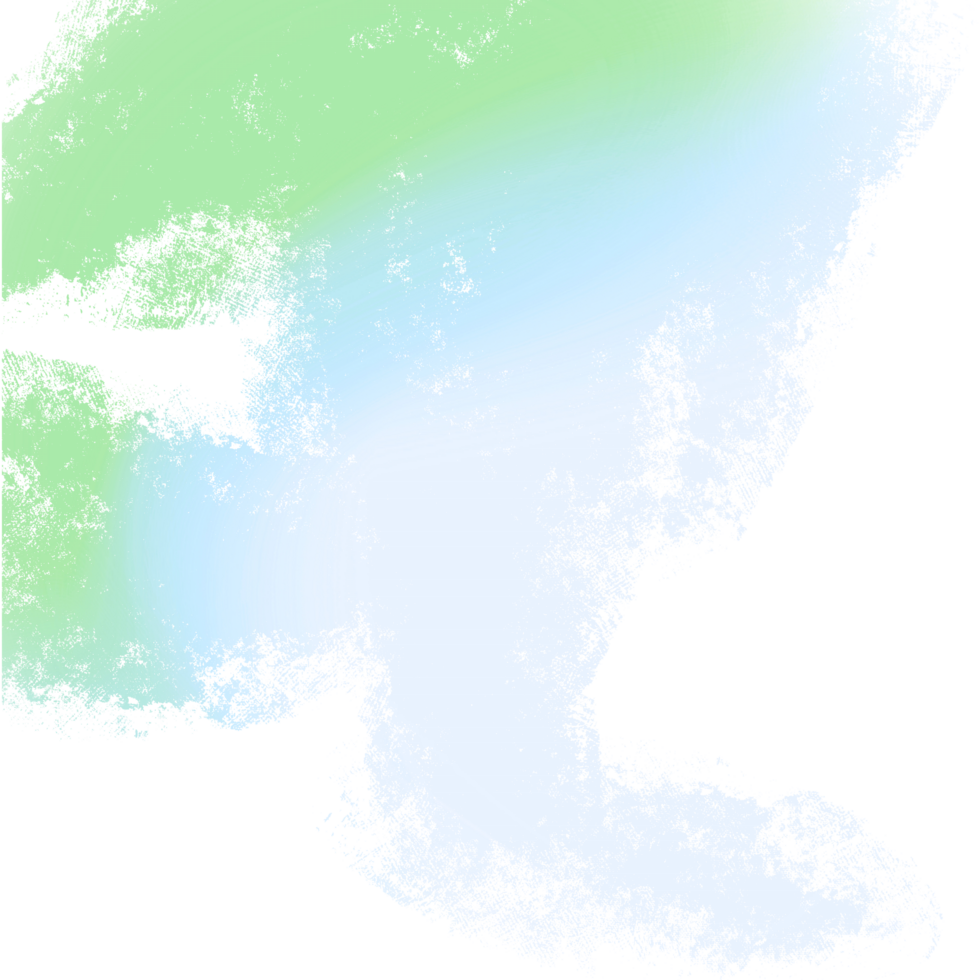 Gorgeous Green Gradient Strokes Blending Into Rough Raw Grunge Marks png