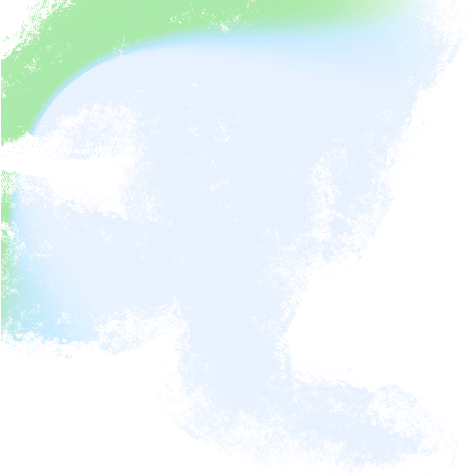 Stunning Green Gradient Brush Strokes Blending Into Raw Textured Grunge Inspired Edges png