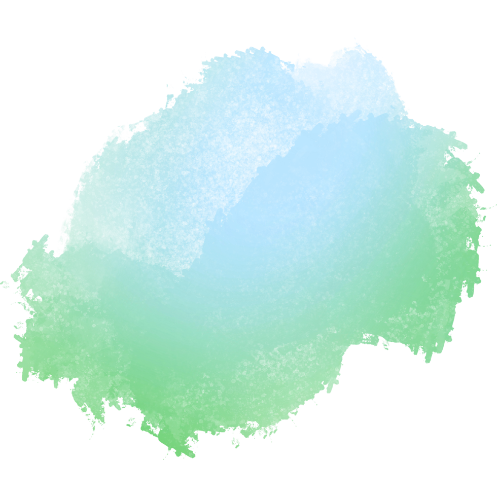 Beautiful Green Gradient Brush Strokes Merging Into Rugged Textured Grunge Effects png