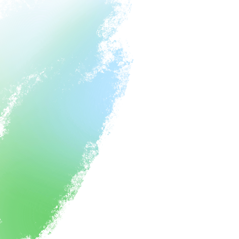 Beautiful Green Gradient Brush Strokes Merging Into Rugged Bold Grunge Marks png