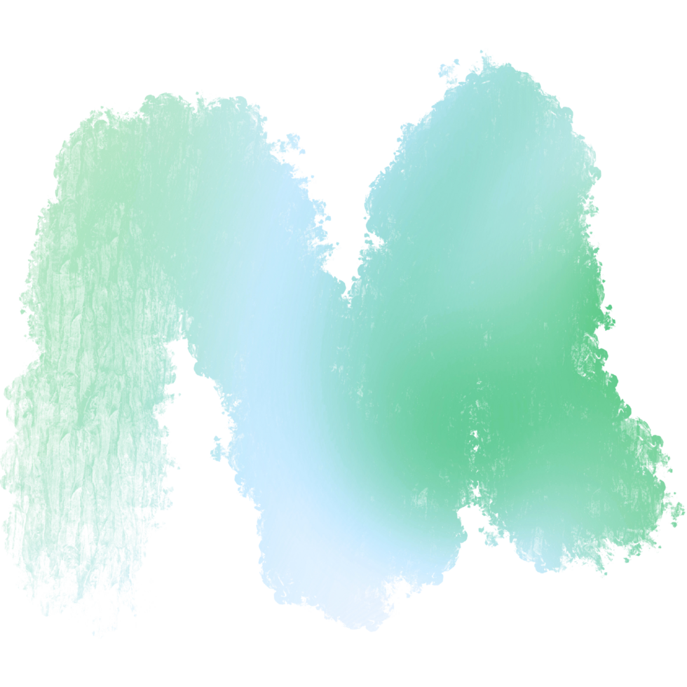 Lovely Green Gradient Strokes Fading Into Raw Textured Grunge Inspired Edges png