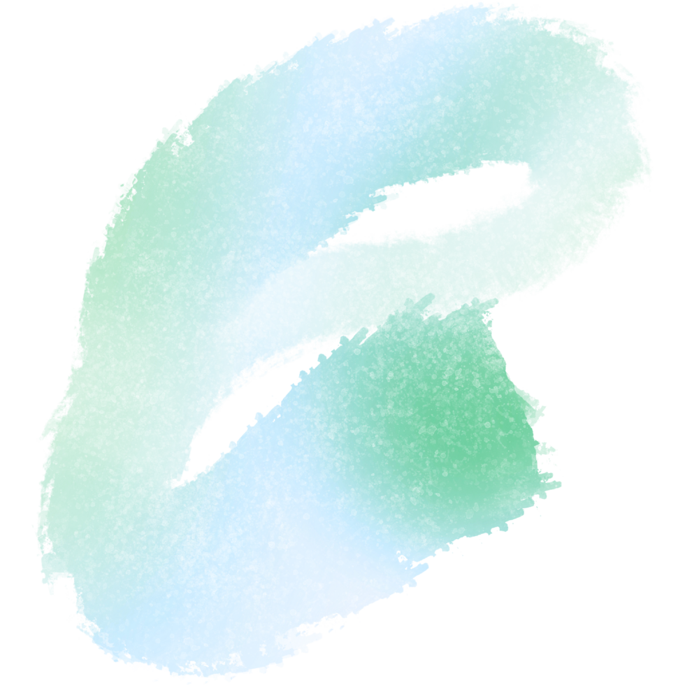 Hand Drawn Green Gradient Brush Strokes With Rough Textured Grunge Details png
