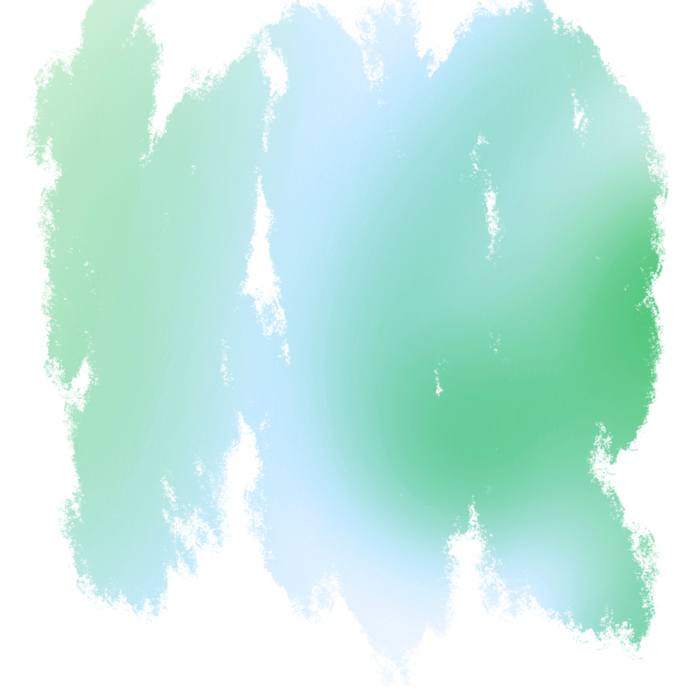 Rough Textured Brush Strokes In Green Gradient With Hand Drawn Grunge Details png